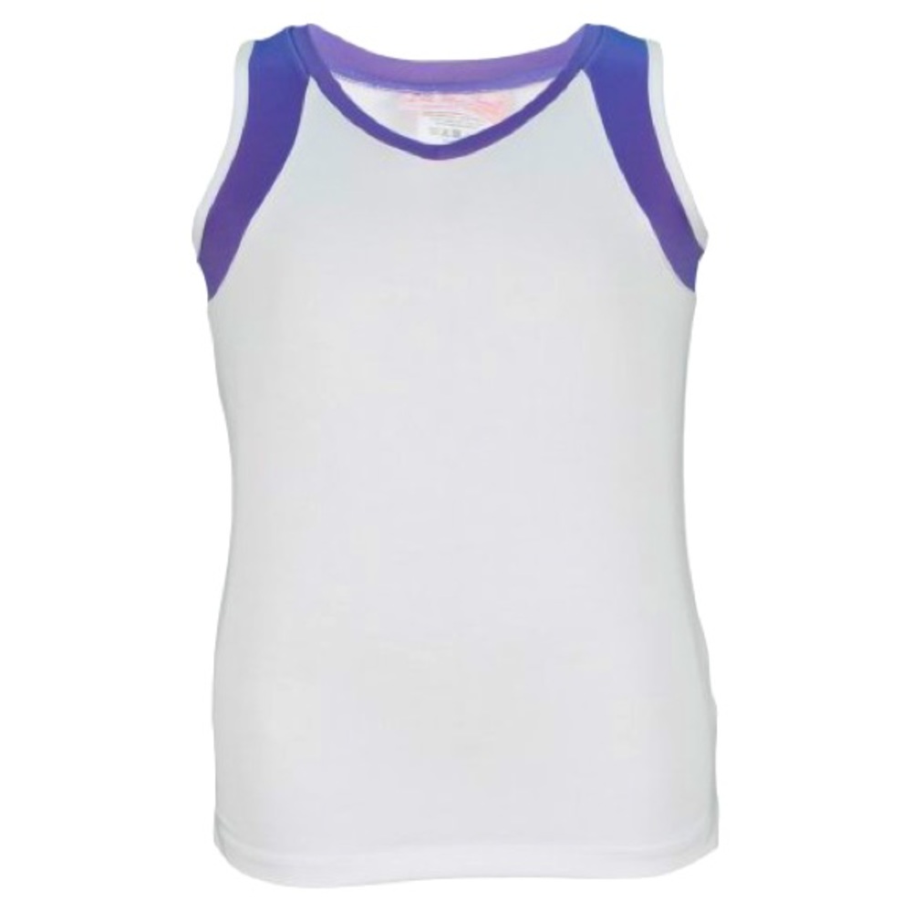 Little Miss Sz 10~Tennis Tennis Tank  Purple Trim